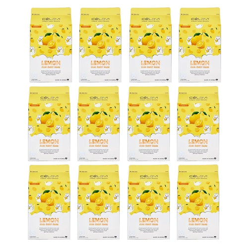 Célavi Vitamin C Lemon Face Sheet Mask Set (5-count)