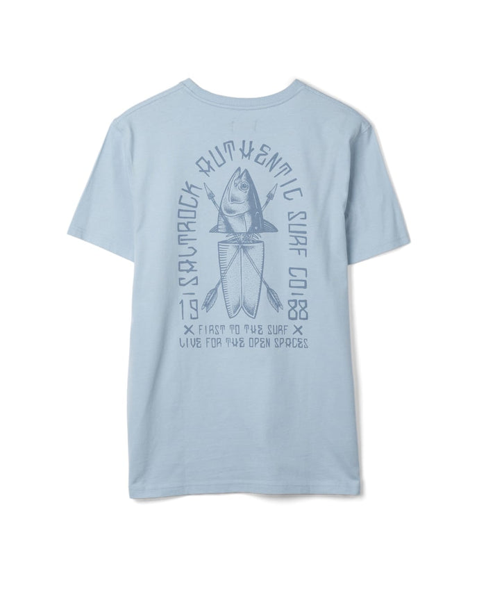 Chad Mens Short Sleeve T-Shirt in Light Blue