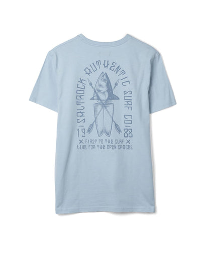 Chad Mens Short Sleeve T-Shirt in Light Blue