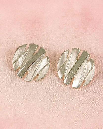 Christa Ladies Silver Effect Clip On Earrings - Country Collection