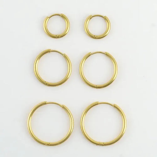 Classic Hoop Earring Trio