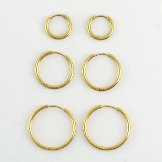 Classic Hoop Earring Trio