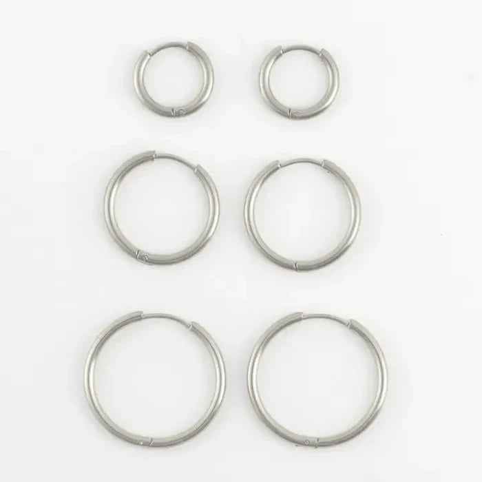 Classic Hoop Earring Trio