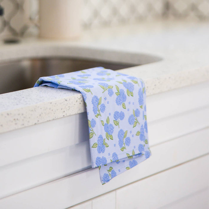 Classic Hydrangeas Tea Towel