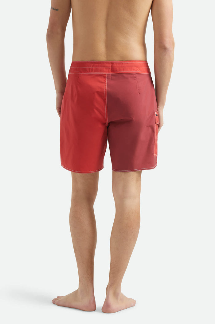Men's Classic Trunk 17" in the color Adrenaline Rush/Robust Red - Men's Back View
