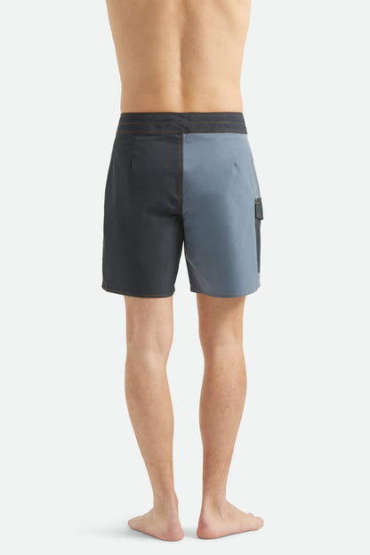 Men's Classic Trunk 17" in the color Black/Future Grey - Men's Back View