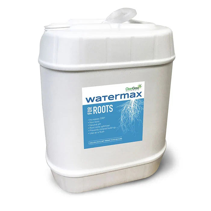 White container labeled 'Watermax for Roots' on a white background
