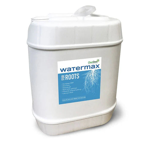 White container labeled 'Watermax for Roots' on a white background