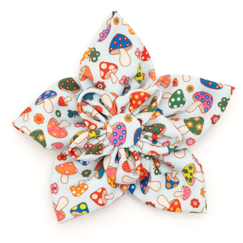 mushrooms-dog-collar-slider-flower