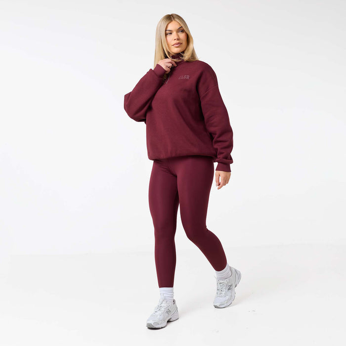 Collegiate 1/4  Zip | Burgundy
