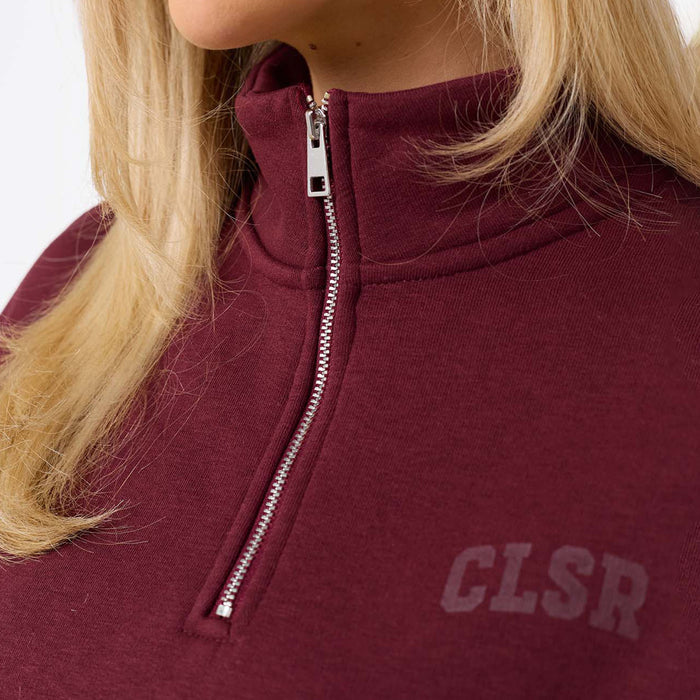 Collegiate 1/4  Zip | Burgundy