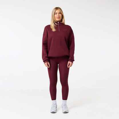 Collegiate 1/4  Zip | Burgundy