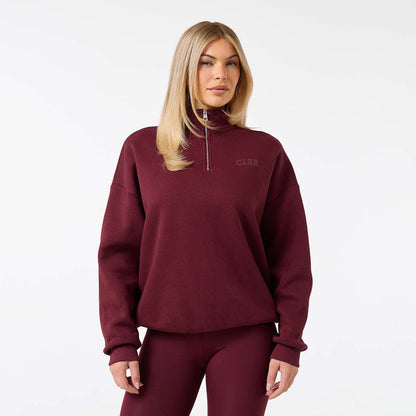 Collegiate 1/4  Zip | Burgundy