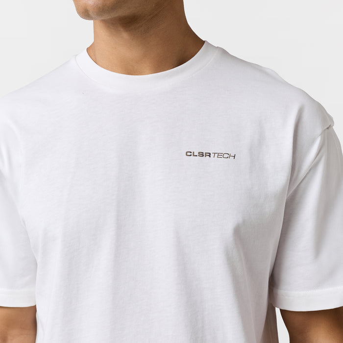 Contours Tech T-Shirt | Off White/Khaki