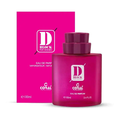 Coral D Block Pink For Women EDP 100ml Bin Kamal Perfumes