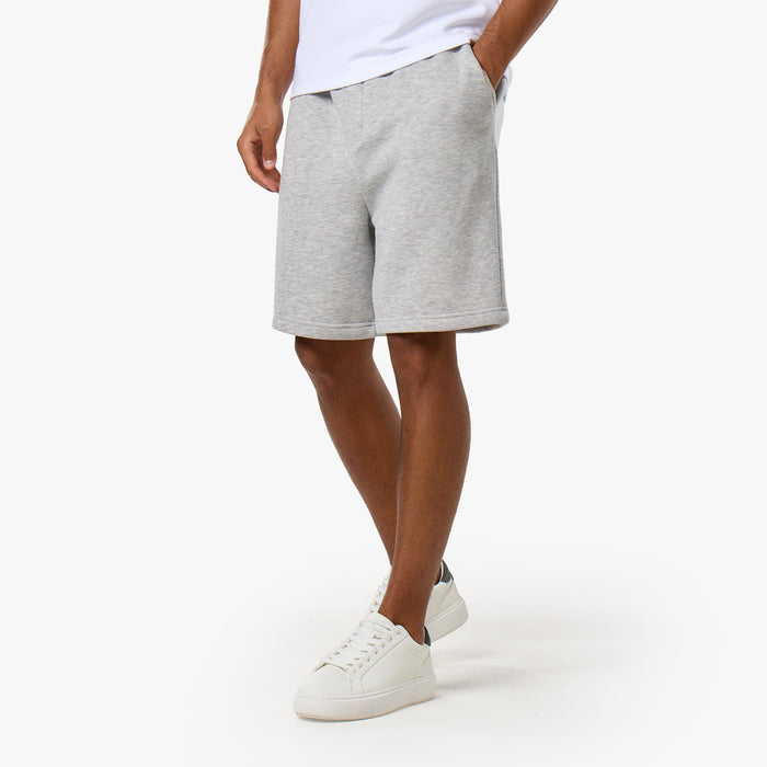 Core Full Zip Loose Fit Short Twinset | Grey Marl