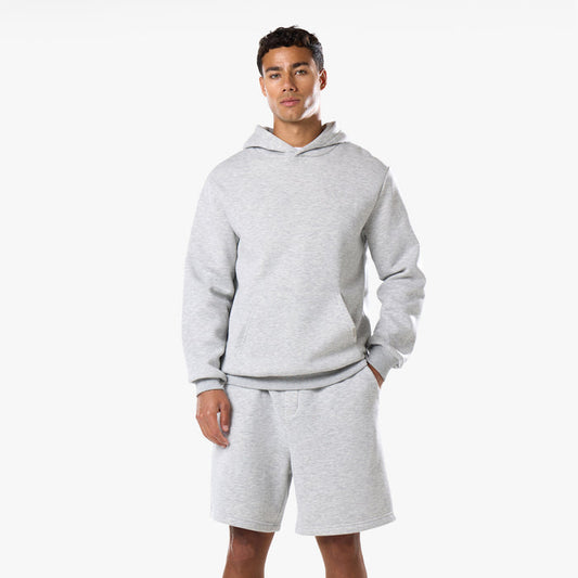 Core Loose Fit Short Twinset | Grey Marl