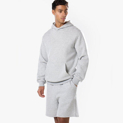 Core Loose Fit Short Twinset | Grey Marl