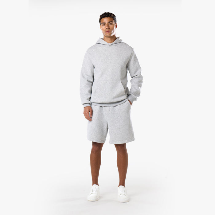 Core Loose Fit Short Twinset | Grey Marl