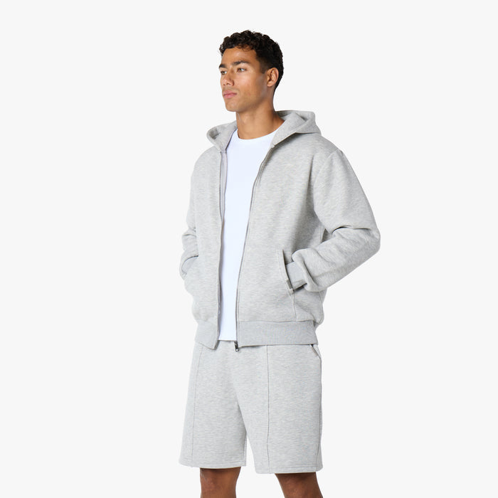 Core Pleat Short FZ Twinset | Grey Marl