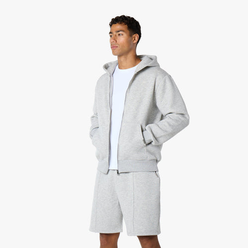 Core Pleat Short FZ Twinset | Grey Marl