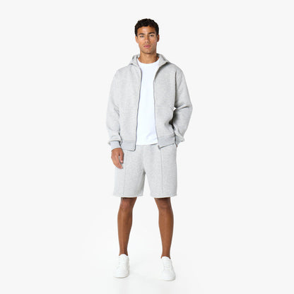 Core Pleat Short FZ Twinset | Grey Marl