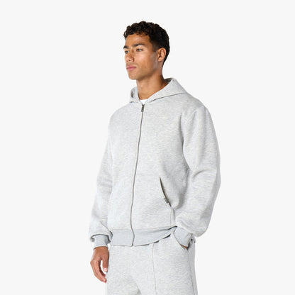 Core Pleat Short FZ Twinset | Grey Marl