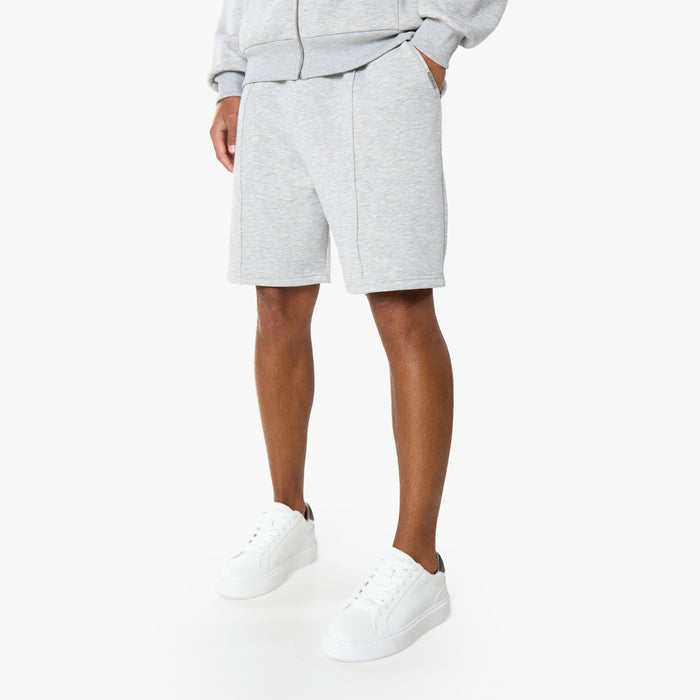 Core Pleat Short FZ Twinset | Grey Marl