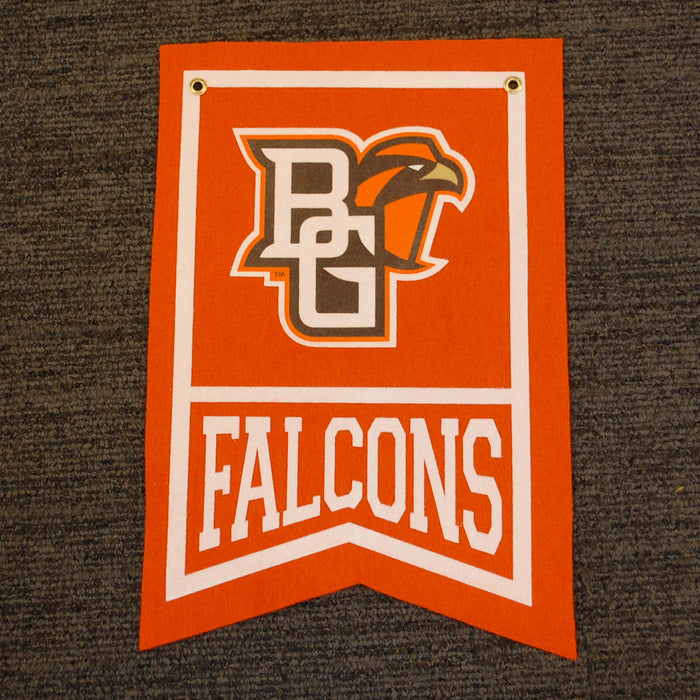 CP Falcons Orange 12x18 Dovetail Flock Plus Pennant