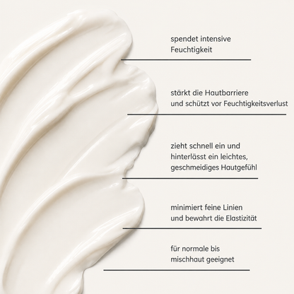 Grafik zu den Pflegeeigenschaften der Santaverde cream light