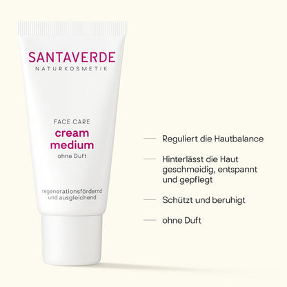 Santaverde Cream Medium ohne Duft für empfindliche Haut