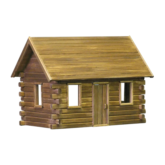Crockett's Log Cabin Dollhouse Kit (Real Good Toys)