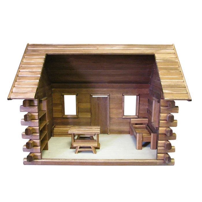 Crockett's Log Cabin Dollhouse Kit (Real Good Toys)