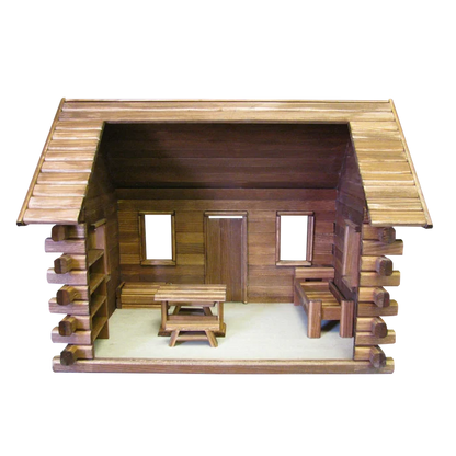 Crockett's Log Cabin Dollhouse Kit (Real Good Toys)
