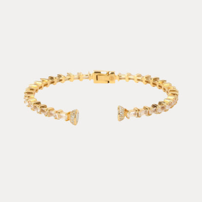 Clear Baguette Crystals Aurora Bracelet | BuDhaGirl