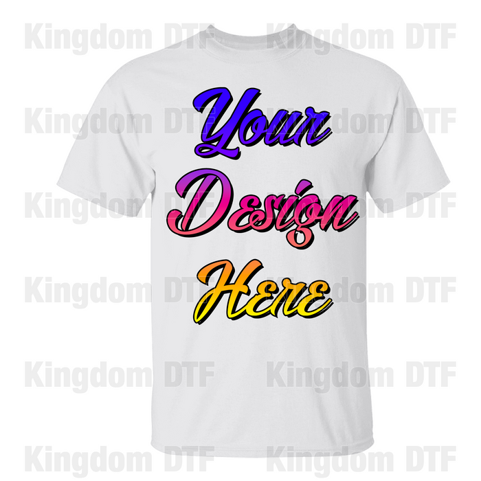 Custom T-shirt (Your Design Printed): Gildan G500 Heavy Cotton (5000) - Unisex Adult T-Shirt 5.3 oz