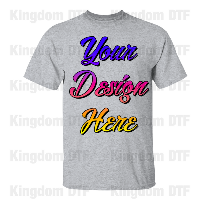 Custom T-shirt (Your Design Printed): Gildan G500 Heavy Cotton (5000) - Unisex Adult T-Shirt 5.3 oz