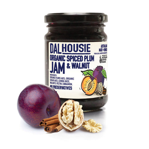 Dalhousie Organic Spiced Plum and Walnut Jam - 285g - L'Organic