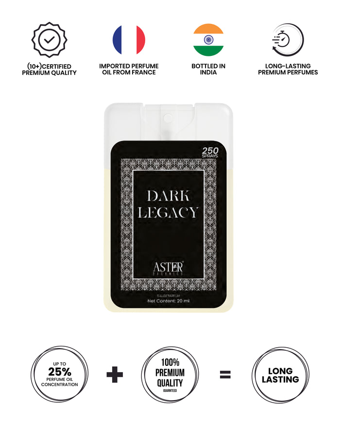 Dark Legacy unisex pocket perfume 20ml bottle