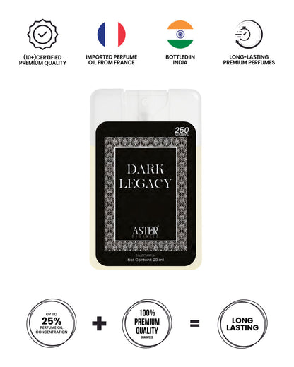 Dark Legacy unisex pocket perfume 20ml bottle