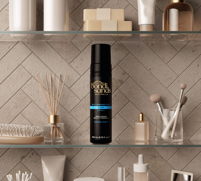 Dark Self Tanning Foam & Application Mitt Bundle