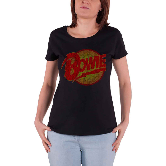 DAVID BOWIE - DIAMOND DOGS VINTAGE - Ladies T-Shirt Black