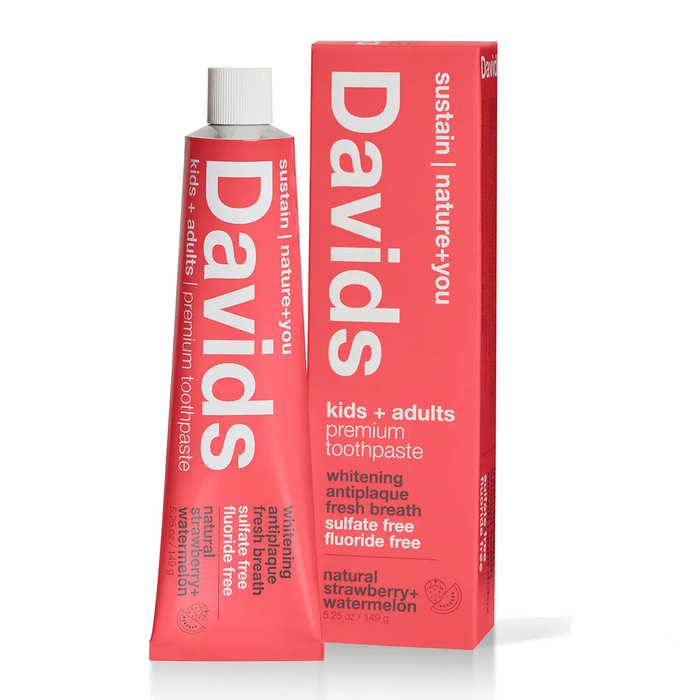 Davids Kids + Adults Premium Toothpaste - Strawberry Watermelon