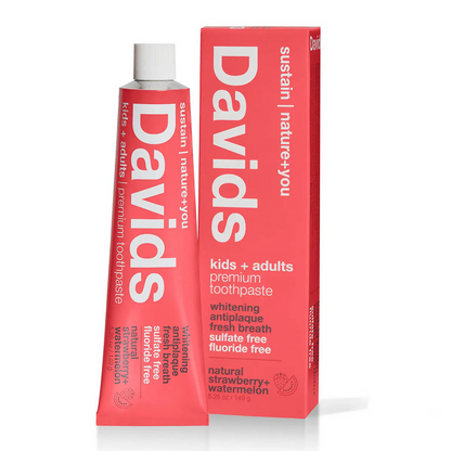 Davids Kids + Adults Premium Toothpaste - Strawberry Watermelon