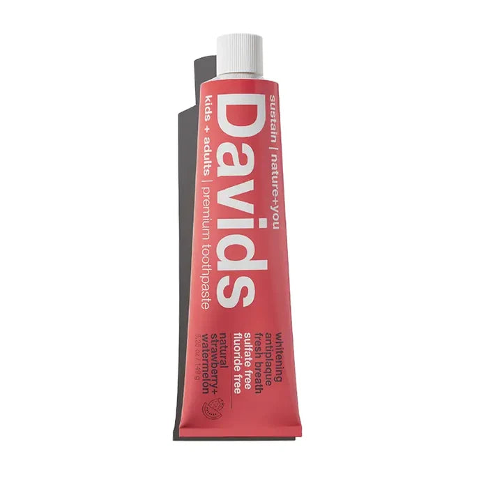 Davids Kids + Adults Premium Toothpaste - Strawberry Watermelon