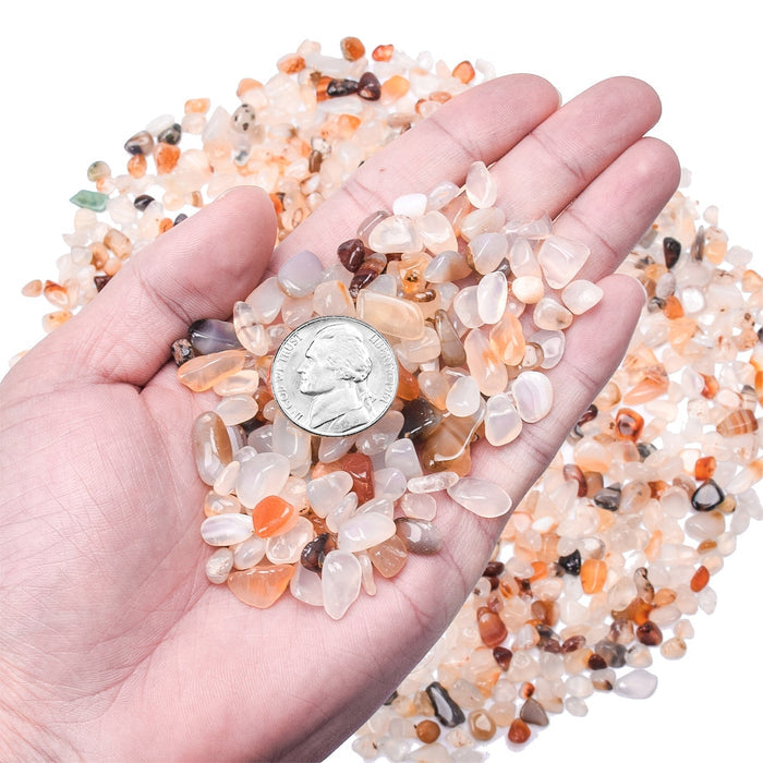 Decorative Ornamental Pebbles Stones, Clear Cloudy, 5mm - 8mm