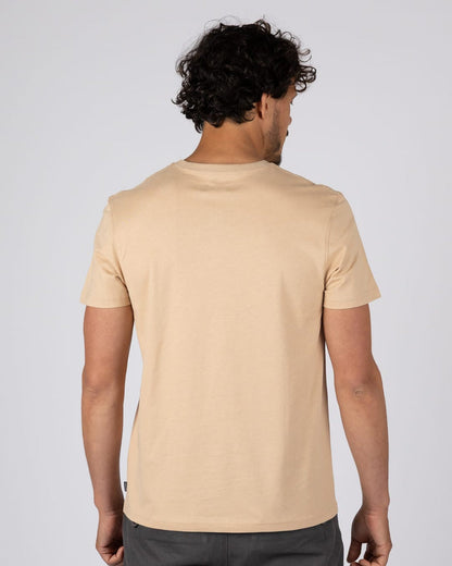 Dive Mens Short Sleeve T-Shirt in Beige