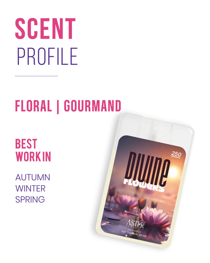 Divine Flower Pocket Perfume for Woman 20ml bottle