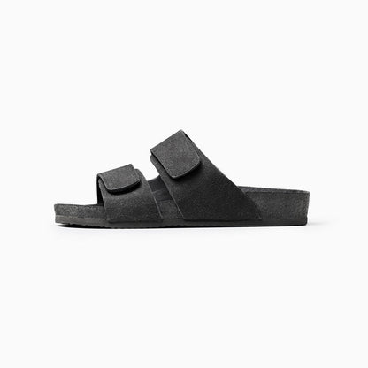 Double Strap Sandal | Dark Grey