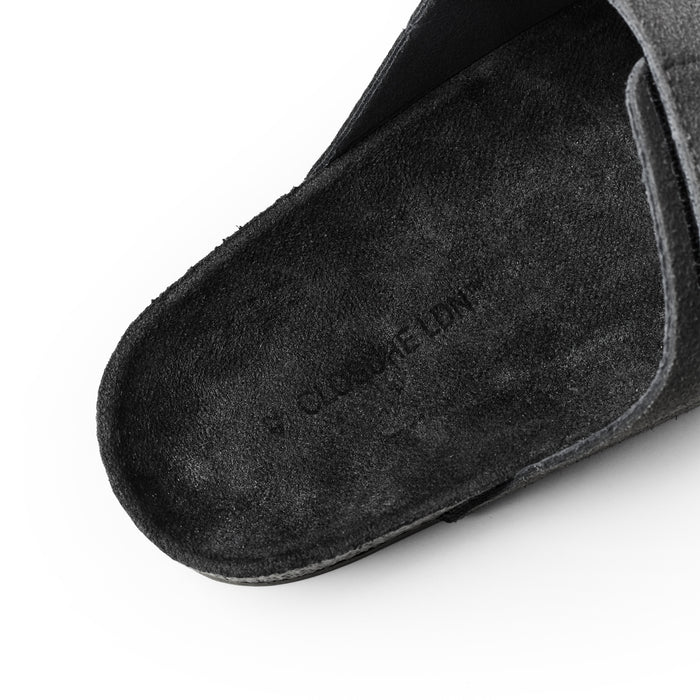 Double Strap Sandal | Dark Grey